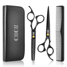 Hair Cutting Scissors Shears Kit, Professional Barber Haircut Scissors Set (6.7 Inch Hair Beard Hairdressing Trimming Haircutting Thinning Shears) for