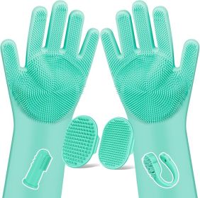 6PCS Pet Grooming Kit for Dogs,Cats and Horses | Dog Washing Gloves | Dog Bath Brush | Dog Bath Gloves | Dog Shampoo Brush | Pet Grooming Gloves | Dog