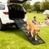 PawHut Dog Car Ramp, 75" x 20" Extra Long and Wide, Non-Slip Surface, Folding Portable Pet Ramp for Large, Small & Senior Dogs