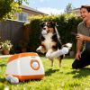 PawHut Automatic Dog Ball Launcher with 26-79 FT Distance, Automatic Ball Launcher for Medium and Large Dogs, Orange